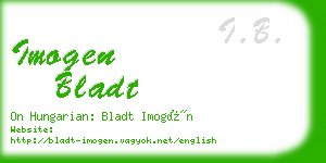 imogen bladt business card